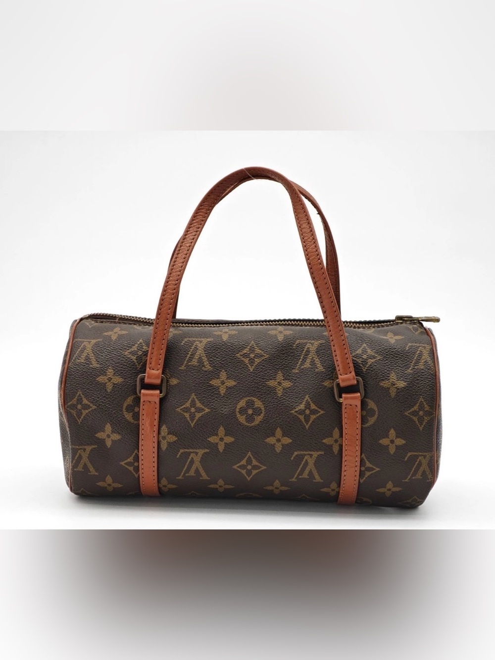 LOUIS VUITTON Papillon Mono Canvas Boston Bag M51366